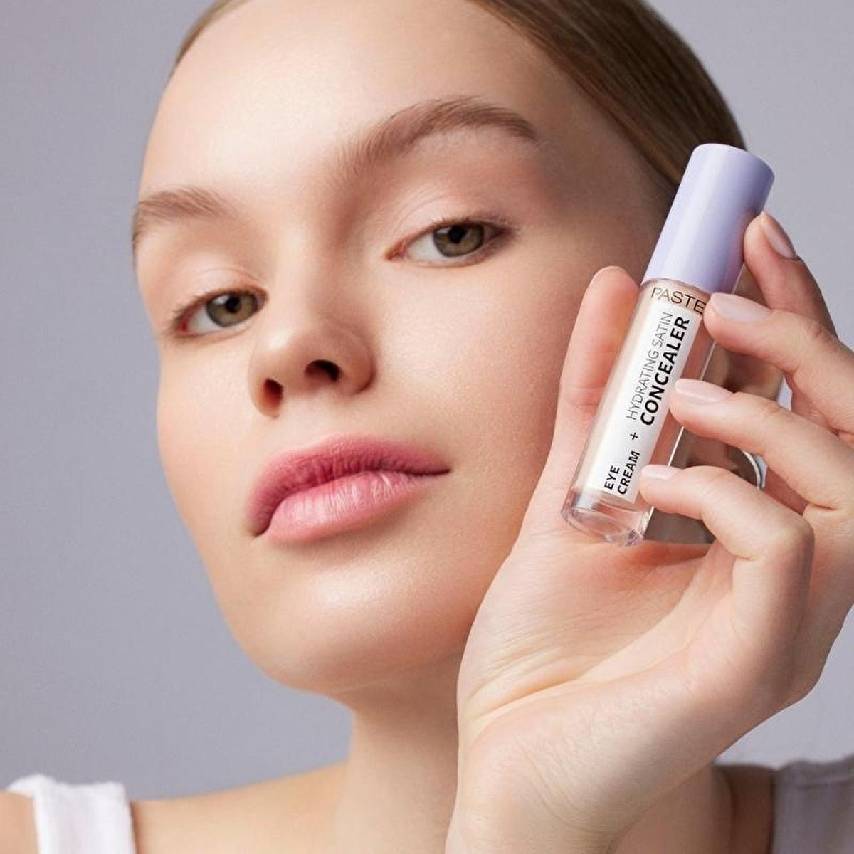 Pastel Makeup Eye Cream Concealer: 2-in-1 Hydrating Satin Concealer & Brightening Eye Cream for Dark Circles