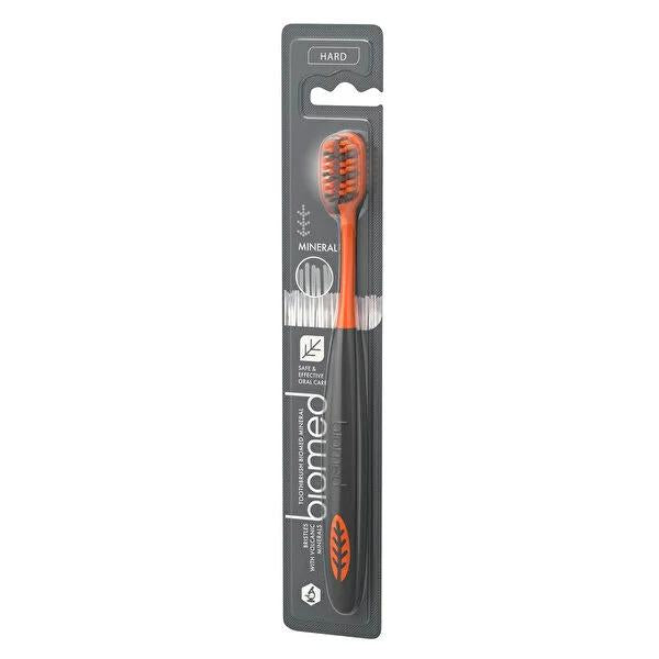 Biomed Mineral Hard Bristle Toothbrush: Superior Plaque & Tartar Removal for Coffee & Smoke Stains – Dentist Recommended